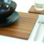 Real Wood Veneer Placemat Set Or Coaster Set, thumbnail 1 of 9