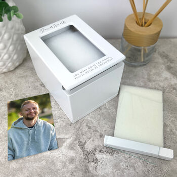 Personalised Cremation Urn For Ashes Portrait 510ml, 6 of 10