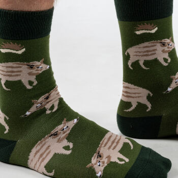 Bamboo Socks | Wild Boar Socks | Animal Socks | Eco, 4 of 4