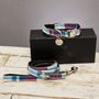The Marple Red Checked Dog Collar Lead Set, thumbnail 1 of 5