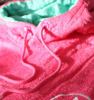 Pink Wave Beach Poncho, 4 of 4