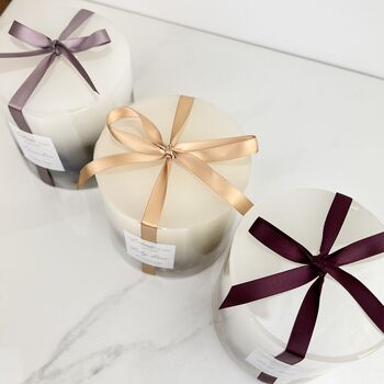 Lily Rose Botanical Pillar Scented Candle, 6 of 8