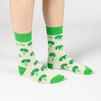 Bamboo Socks | Broccoli Socks | Vegetable Socks | Food Socks | Novelty Socks, 3 of 5