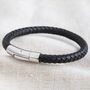 Men's Personalised Vegan Leather Bracelet, thumbnail 7 of 12