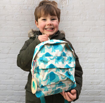 Elvis The Elephant Children's Mini Backpack, 3 of 11