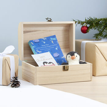 Personalised Family Bauble Christmas Eve Wooden Chest, 9 of 12