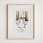 Personalised Bridesmaid Proposal Gift – Hand Drawn Watercolour Portrait Keepsake, thumbnail 3 of 12