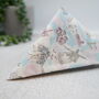 Liberty Limited Edition Isle Of Eight Beach Print Wedding Handkerchief Handmade, thumbnail 2 of 5