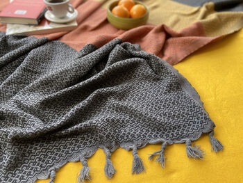 Cotton Blanket, 2nd Wedding Anniversary Gift, 6 of 11