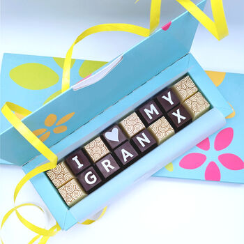 Personalised I Love My Granny Chocolate Gift, 2 of 11