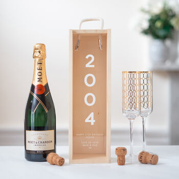 Personalised 50th Birthday Bottle Gift Box, 9 of 11