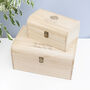 Personalised Family Bauble Christmas Eve Wooden Chest, thumbnail 3 of 12