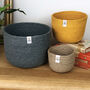 Respiin Set Of Three 'Tall' Jute Baskets 13.5cm High, thumbnail 9 of 11