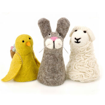 Easter Felt Sheep, Bunny Or Chick Egg Cosy, 2 of 5