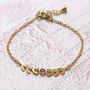 Delicate Gold Or Silver Plated Vine Birthstone Bracelet, thumbnail 5 of 12