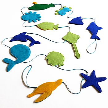 Handmade Under The Sea Felt Bunting, 12 of 12