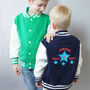 Child's Personalised College Varsity Jacket, thumbnail 2 of 11